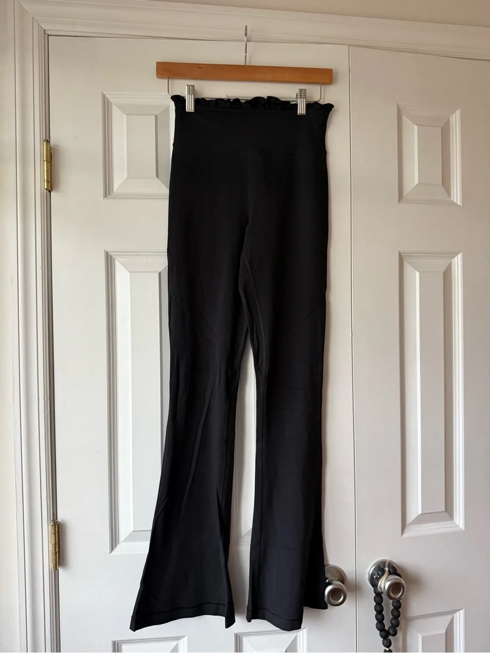 Lululemon Nulu Ruffle Trim Flared Pant Black